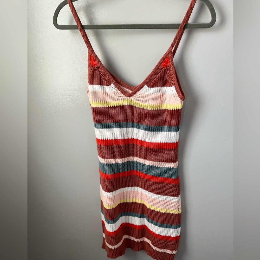 Lush knit spaghetti strap bodycon dress small